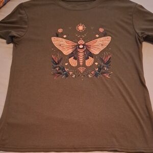 Olive Graphic Short Sleeve Tee